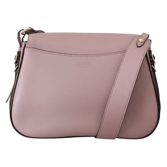 JIMMY CHOO Varenne Mauve Leather Shoulder Bag - Picture 3 of 7